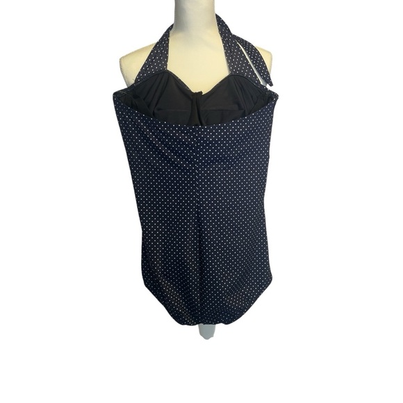 Miraclesuit Vintage Style Halter Polka Dot Swimsuit - Picture 2 of 7